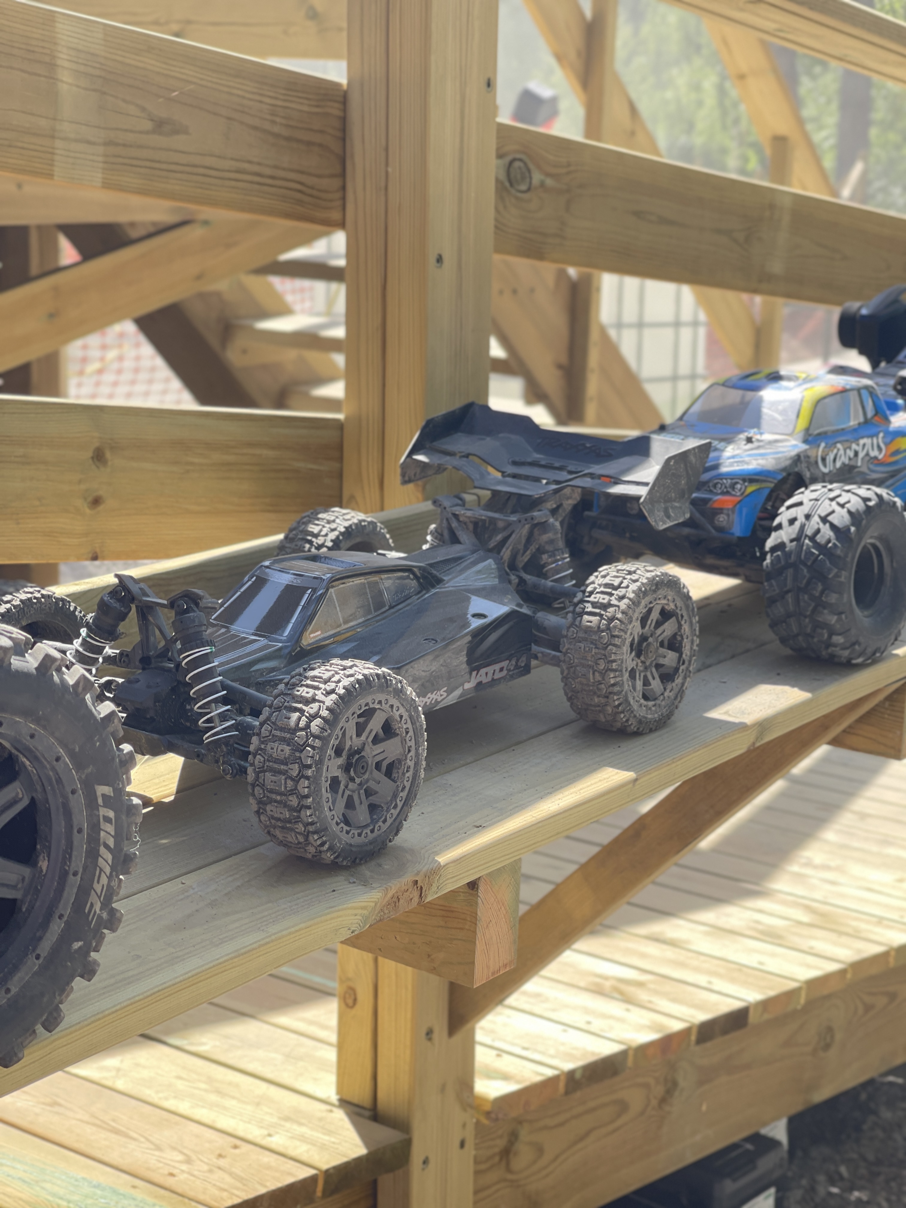 RC-bilar vid invigningen